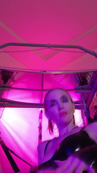 Sexy Big Ass MILF Dominatrix Eva Latex Mistress Wet Pussy Lick Slave in Mask Art Fetish BDSM