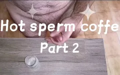 Preparação do café quente do esperma - Parte 2 - coleção de esperma