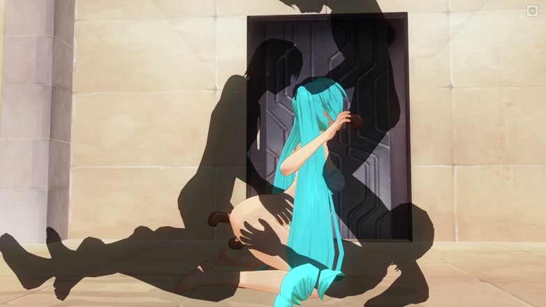 H3DC: 3d hentai Miku, triple penetración