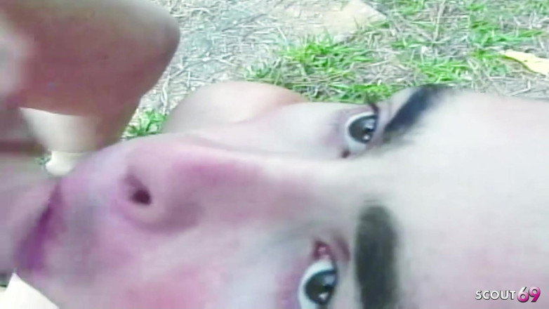 Shemale TS Collection: Ladyboy pieprzy nowego chłopaka na zewnątrz po raz pierwszy anal