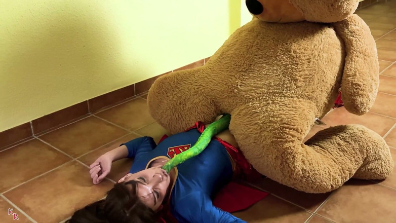 BONDAGE KINK - KINKY ROPES: Supergirl Hentaied od medvídka Z Beyond Kripton