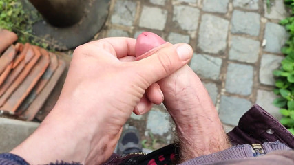 Sara B: POV: Outdoors cum