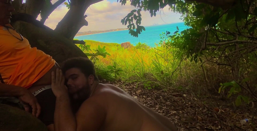 VEN1CIU: Gemuk Gay Mengisap Atau Orang Asing Di Pantai