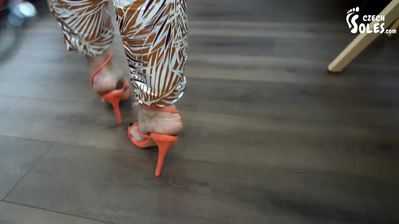 Czech Soles - foot fetish content: POV foot slave on a leash for your cruel mistress