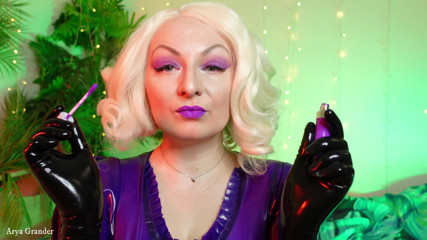 Arya Grander: Purple lipstick is an art process, makeup