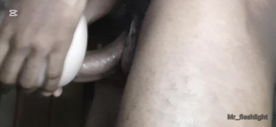 Black-2001: Look How I Fuck This Fleshlight, I Wish It Was...