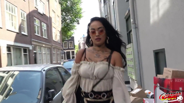 German Scout: German Scout - Inked Latina Bibi Diamond Pickup for Fuck