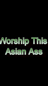 Worship This Asian Ass Dressed in a Teal Outfit I Was Gifted to Me I Tease You with My Perfect Ass Telling You How I Like It