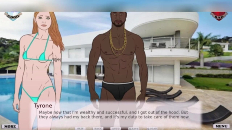 3DXXXTEEN2 Cartoon: Impreza przy basenie Tyrone's BBC. Seks z kreskówkami 3D porno