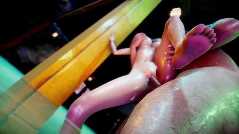 ExplicitXXX3D: 苗条宝贝的流着白浆的屄被无情地干