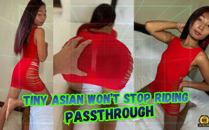 AsianSexVR passtrough: Winzige asiatin wird nicht aufhören, passthrough VR zu reiten