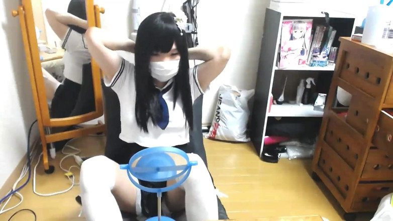 asamin: 태풍의 날에 집에서 자위하는 것만이 할 수 있는 일입니다!