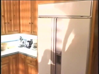 My MILF: Tall brunette gets her hairy pussy pounded on the kitchen...