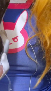 Extended Cut of Stupid Sissy in Cosplay Punishes Her Nipples and Gagging Blowjob