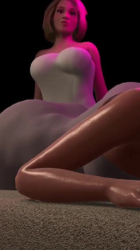 마사지 테이블에 있는 POV 쓰리섬