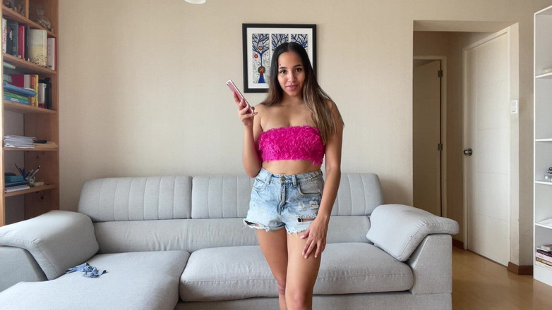 Goddess Alexa femdom: Sora vitregă te extorcă să adulmeci și să te masturbezi