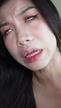 Busty Taiwanese Beauty Liang Mi Ahegao Orgasms on Huge Cock
