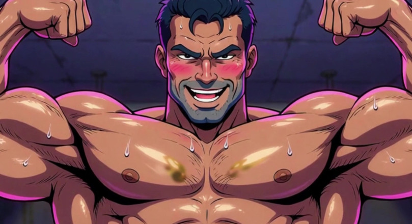 Erotic Man: Ai Muscular Men Mechanic Garage