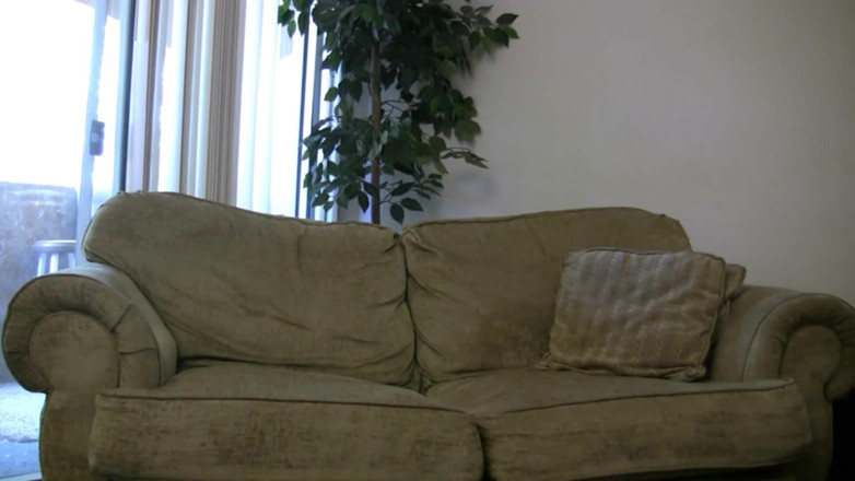 Injoy X: Petite slut spreads her legs on the couch and masturbates