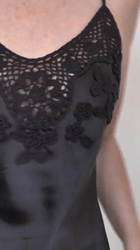 JOI Clip Beautiful Hands and Black Silk Negligee Lady Victoria Valente