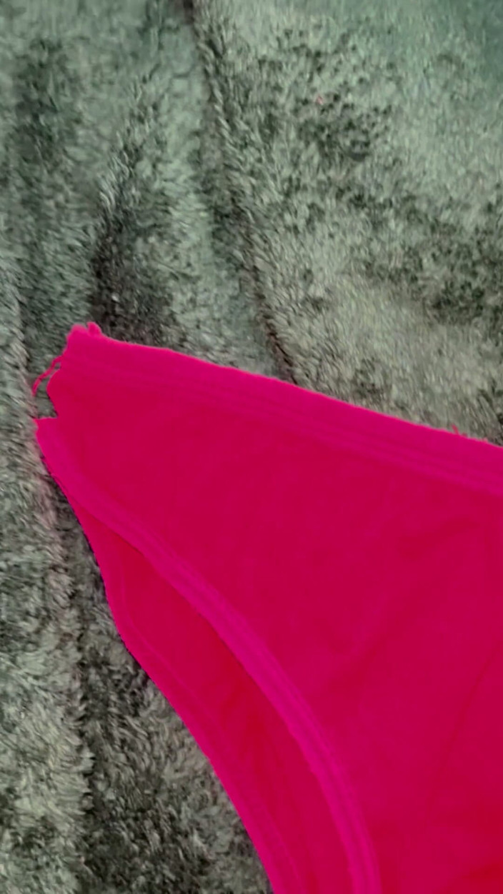 Cumlover35804: My Exgirlfriend Shreya's Red Sniffing and Panties Cum