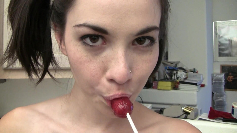 Lucy Van Angel: Petite Pigtailed 18 Year Old Shoots Her First Porn Scene