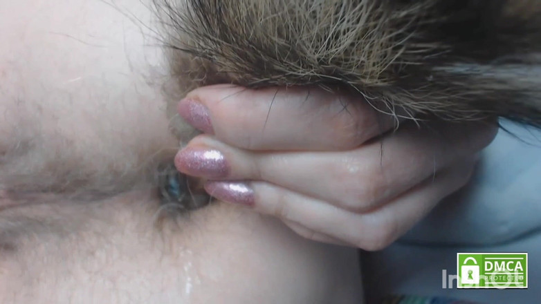 Risky Hairy Couple: मेरी बालों वाली गांड को चोदने वाली पूंछ के साथ प्यारी गांड चुदाई प्लग
