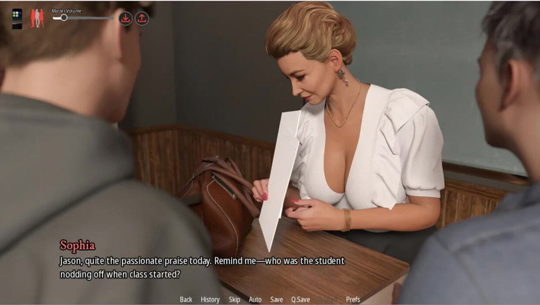 XXX Games Bunk: 熟女海姆 - 游戏玩法 - 角色扮演 - 教授戏弄，公共胸部暴露