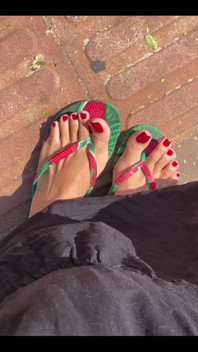 New Red Pedicure