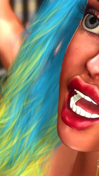 Sex s androidem tvrdě šuká sexy ženu s velkými prsy ve sci-fi laboratoři