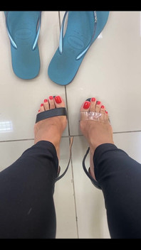 New Red Pedicure