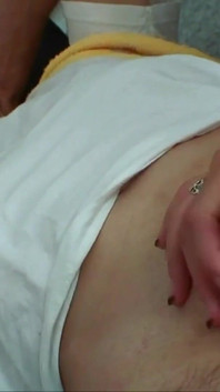 Sexy redhead with perfect tits gets her wet wet pussy fucked at the gym to get splashes of hot cum