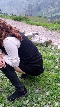 Pissing on the mountain