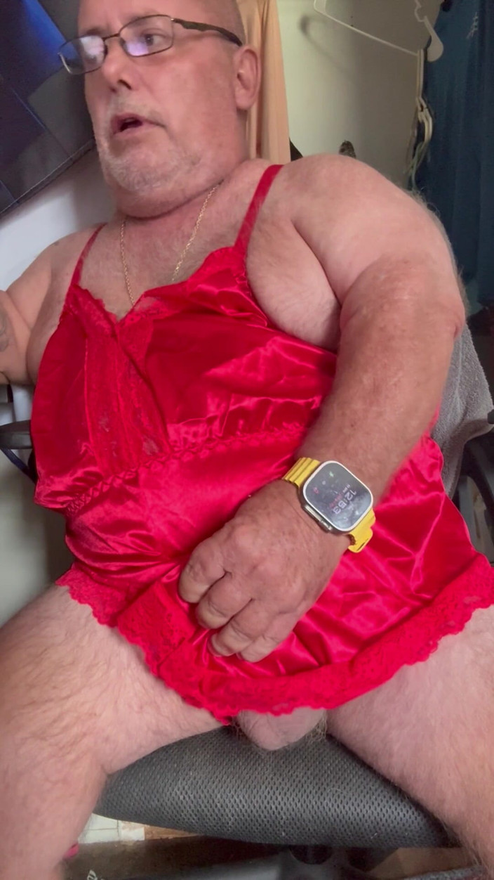 Mark Fletcher: Mark Fletcher Wearing New Lingerie Jerking My Cock