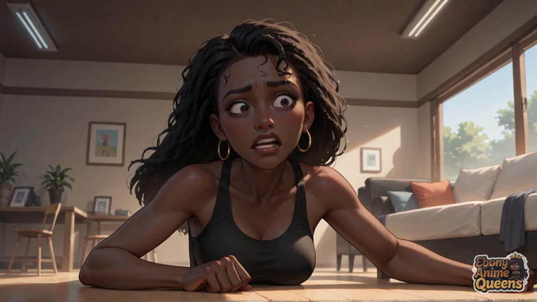 Ebony Anime Queens: エボニー・クイーンのトロピカルフェラチオ:最高のエボニーXXXポルノ!