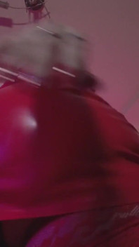 Dominatrix Eva Latex 페티쉬 펨돔 여주인 빨간 고무 솔로 스타킹 큰 후장 밀프 섹시한 핫한 힐 팬티 BDSM