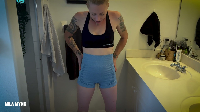 Mila Mynx: Gym Girl Desperation Begging Stepdaddy to Piss