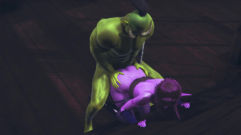 Waifu club 3D: Orc fickte eine elfe in den arsch