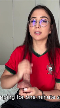 Celebra la victoria de Portugal y corre en mis tetas - JOI Felación