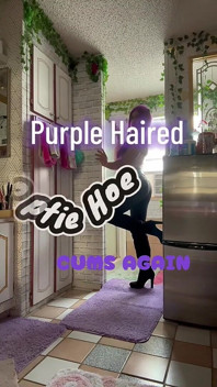 Purple Haired Hooptie Hoe Cums Again