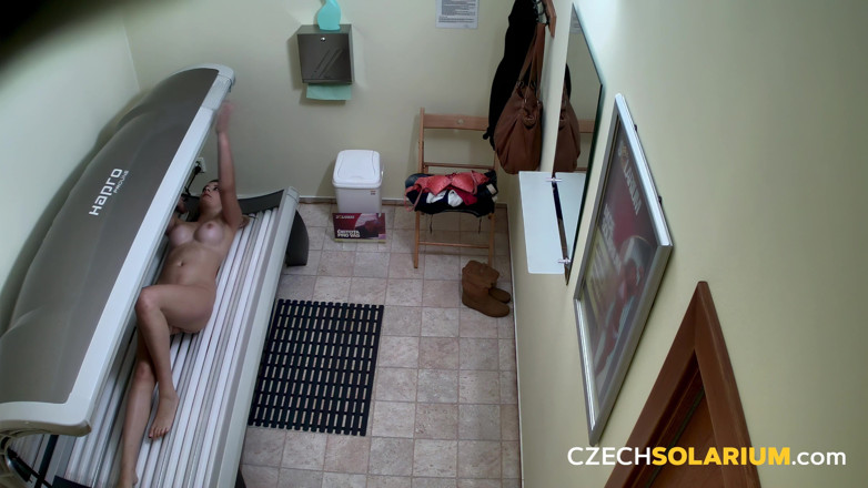 Czech Solarium: Czech Solarium 122: Blonde Young Woman Gets Naked in the Solarium