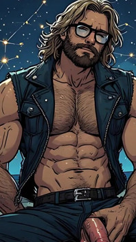 Pohledný Hunks Night Beach (ai)