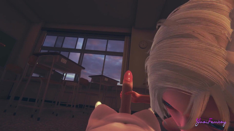 Yaoitube: Femboy Yaoi - Osuke menikmati kelasnya