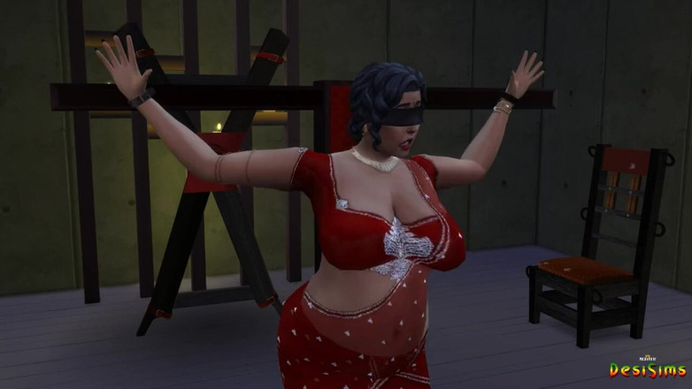 Desi Sims: Lakshmi la tatie se fait prendre par le patron pervers...