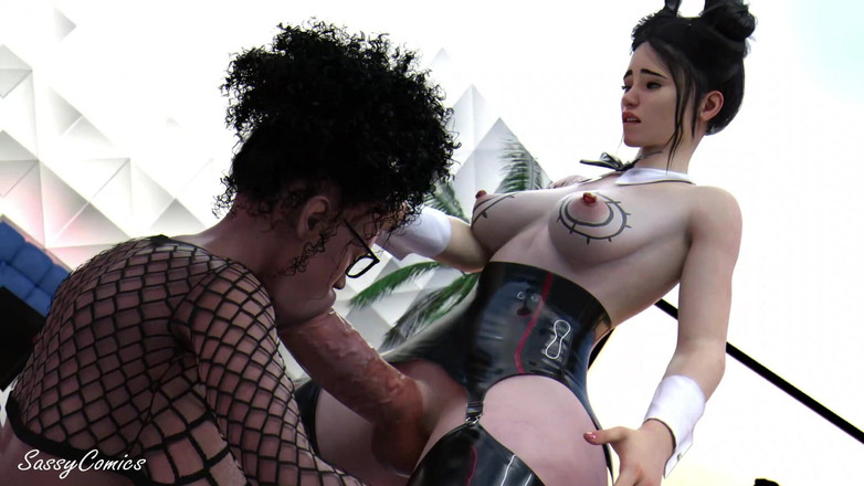 Sassy Comics Trans: Trans stripper anal foda grande bunda Dal Ébano Africano em Night...