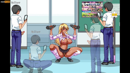 LewdArcade: Öğrenciler herkesin içinde çıplak teknisyenin resmini çekiyor - Bayan Kyoko yapmak istiyor [bölüm 03}