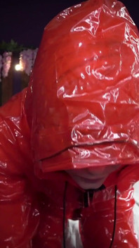 Rainwear Humiliation - Shiny, Stupid, and Mine
