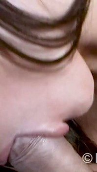Brunette Fuck Wife Licks the Thick Cock Hard