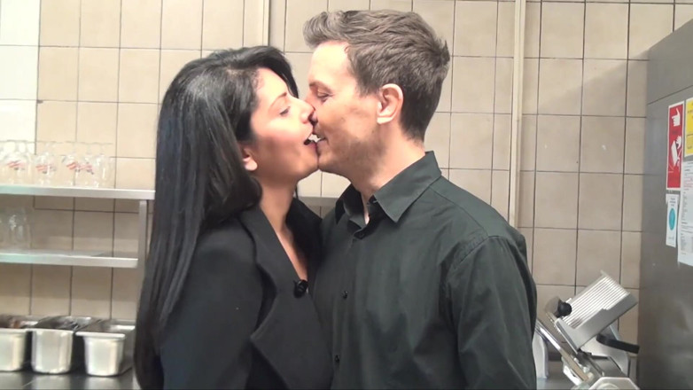 Mariska x: Brazilian Mariska fucked in the kitchen
