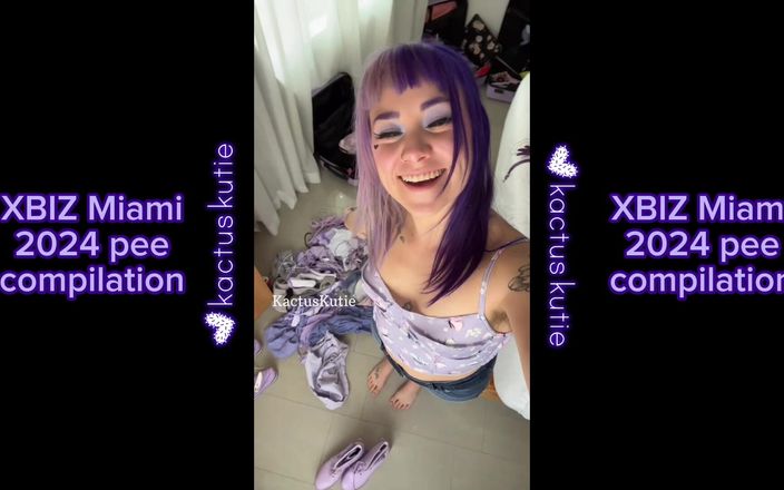 Kactus kutie: Xbiz Miami 2024 오줌 모음집